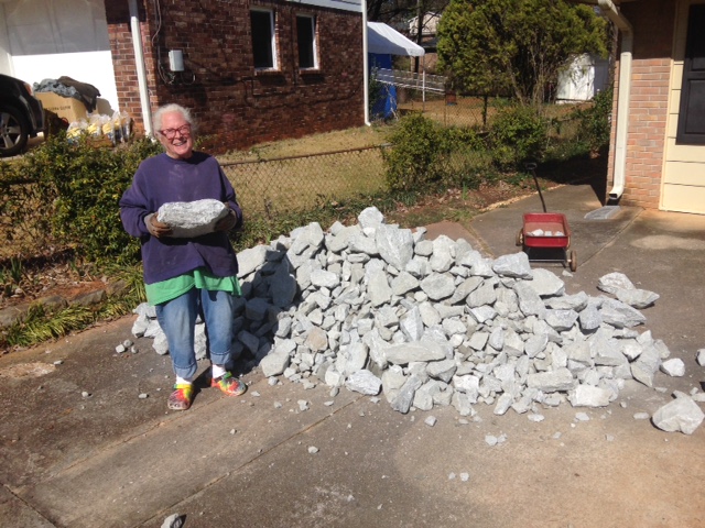 Puddin and her ROCKS!